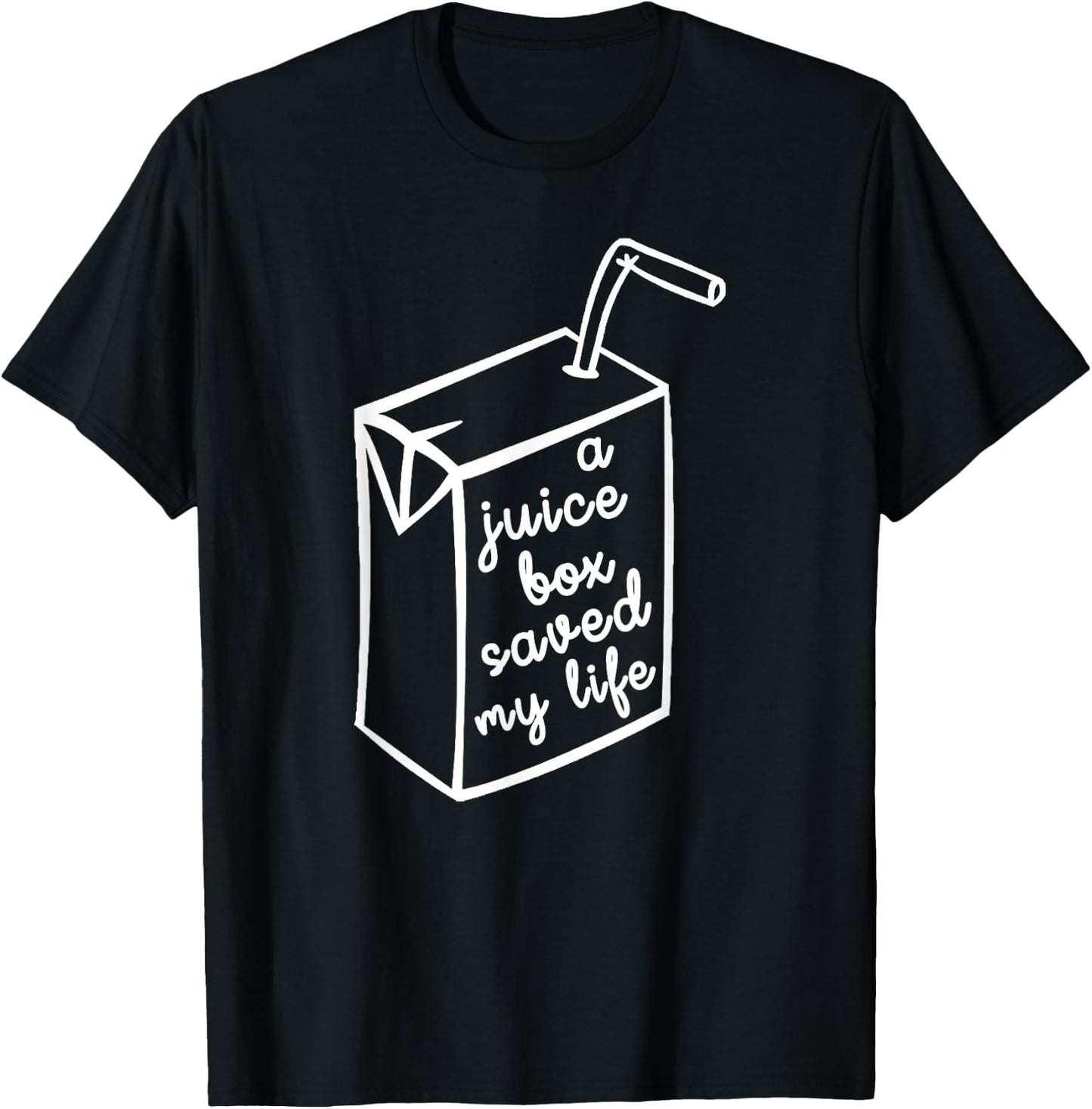 Diabetes Shirts For Kids - A Juice Box Saved My Life T-Shirt - T-Shirt | Black