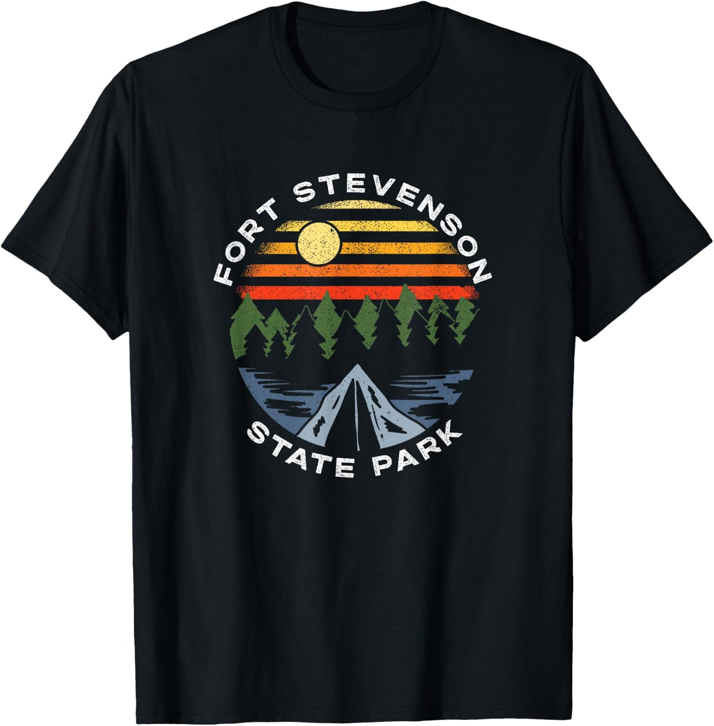 Fort Stevenson State Park North Dakota Camping Vacation T-Shirt - T-Shirt | Black