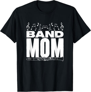 Band Mom Clarinetist Player Marching Band Clarinet T-Shirt - T-Shirt | Black