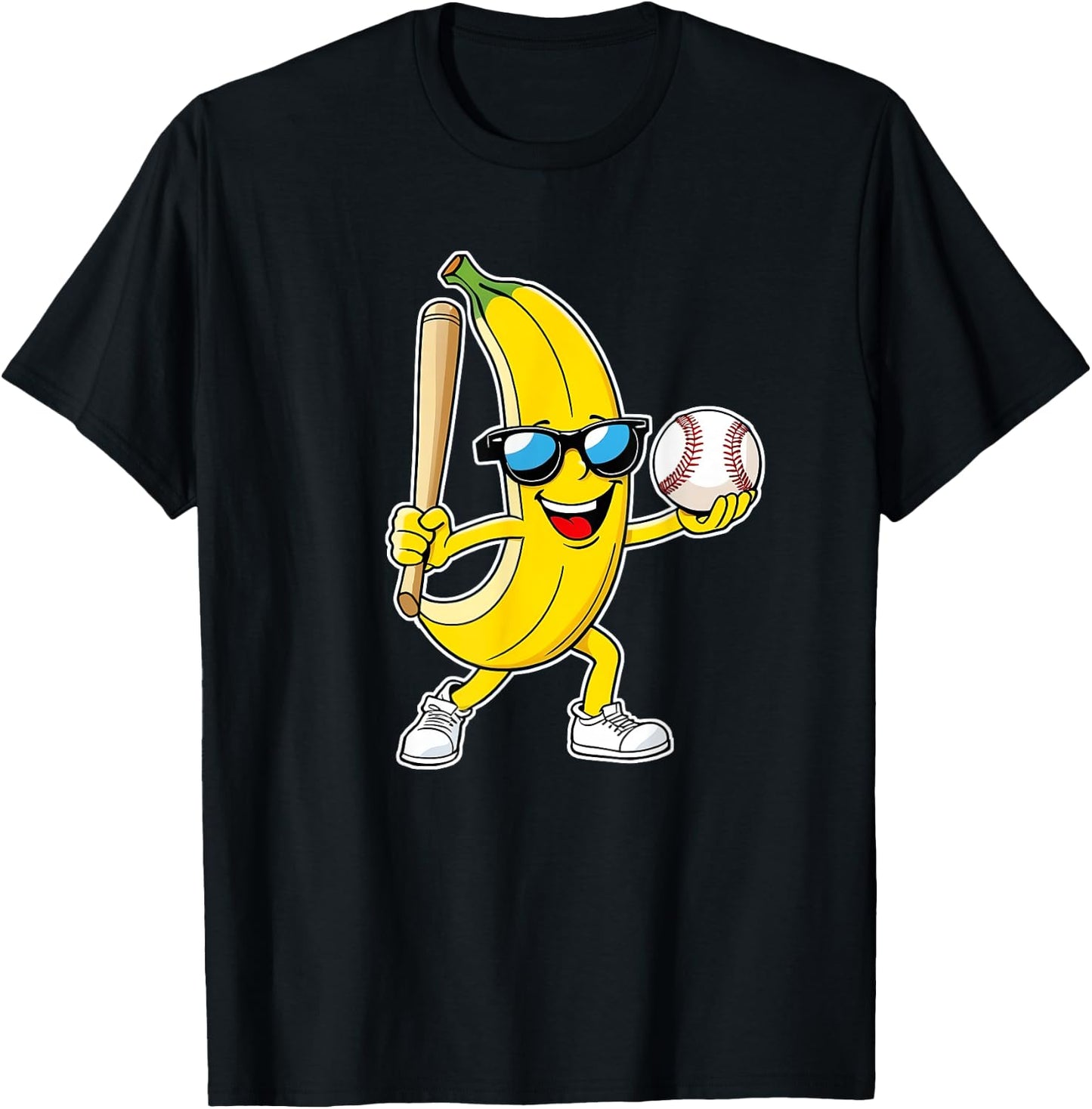 Banana Funny Bananas Men Women Kids Youth T-Shirt - T-Shirt | Black