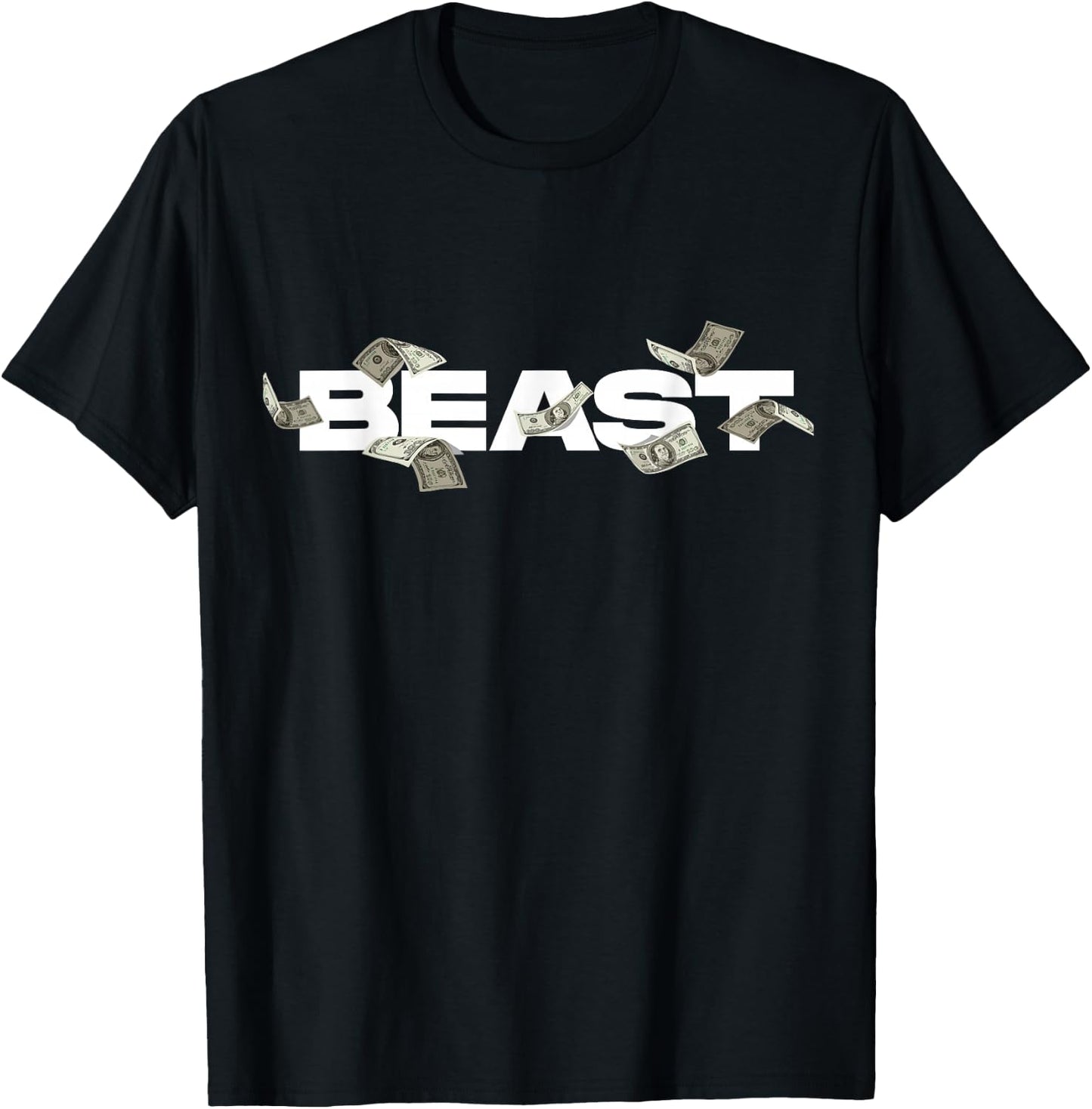 MrBeast Classic Bill , Small, Black T-Shirt - T-Shirt | Black