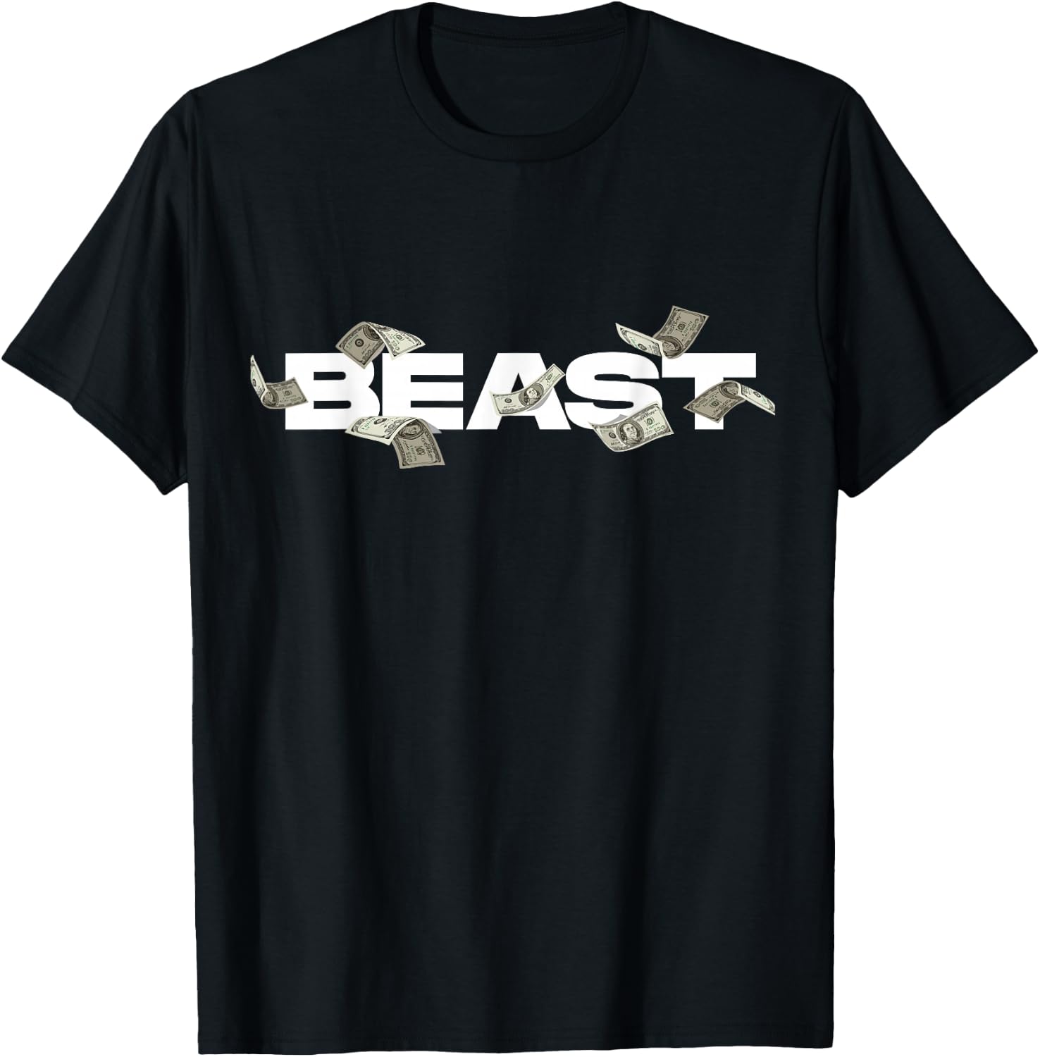 MrBeast Classic Bill , Small, Black T-Shirt - T-Shirt | Black