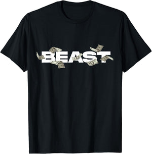 MrBeast Classic Bill , Small, Black T-Shirt - T-Shirt | Black