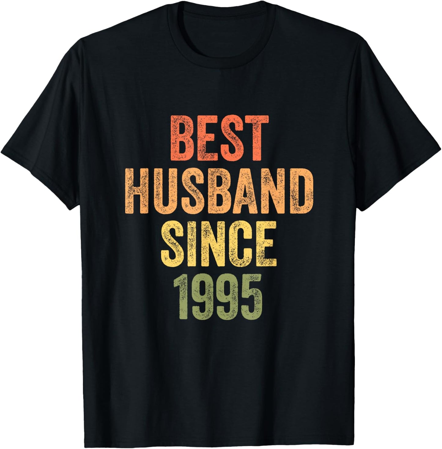 Best Husband Since 1995 30th Wedding Anniversary T-Shirt - T-Shirt | Black