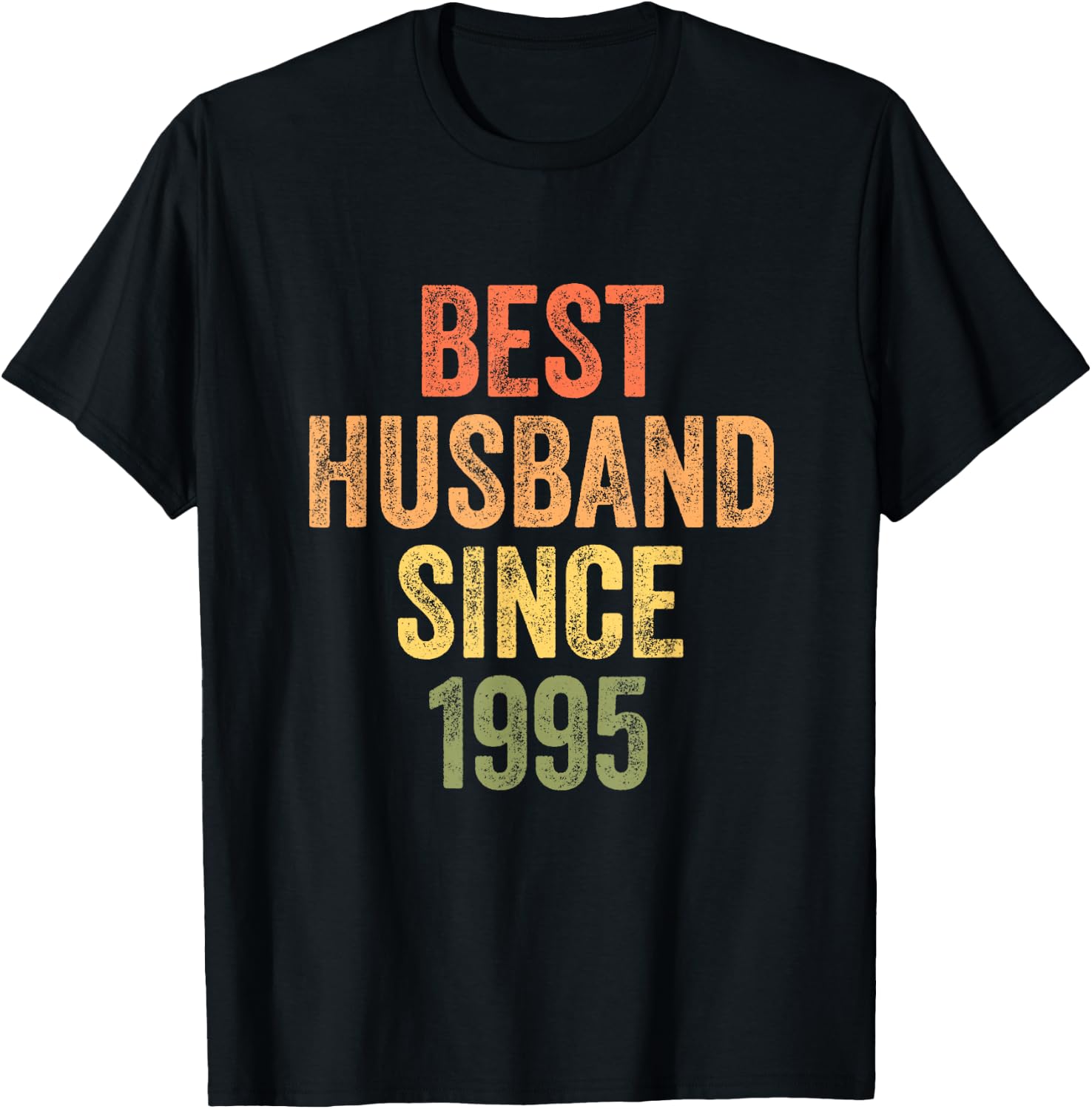 Best Husband Since 1995 30th Wedding Anniversary T-Shirt - T-Shirt | Black