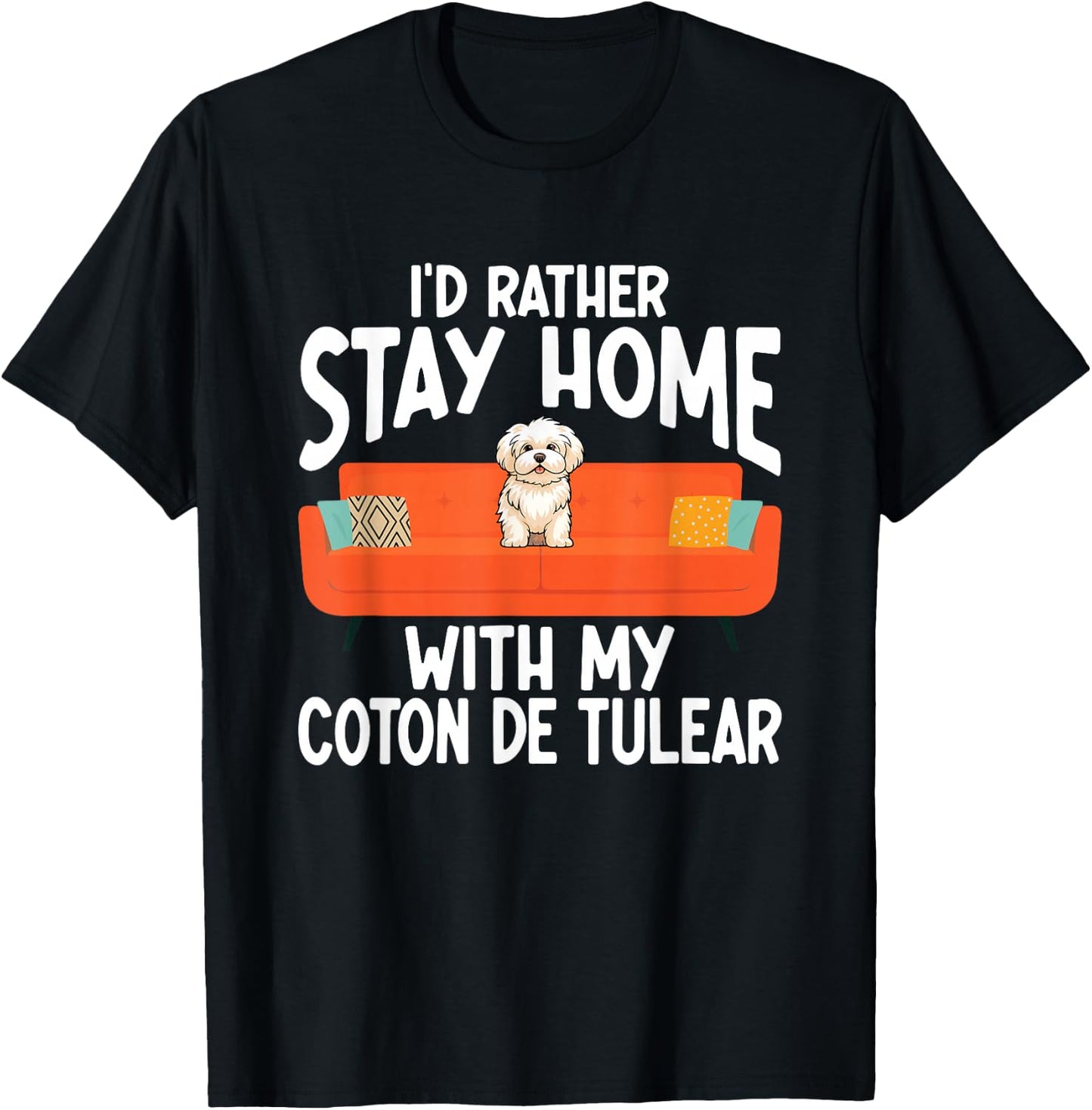 Coton De Tulear Lover Funny Dog Owner Pet Coton De Tulear Women Girls Kids T-Shirt - T-Shirt | Black