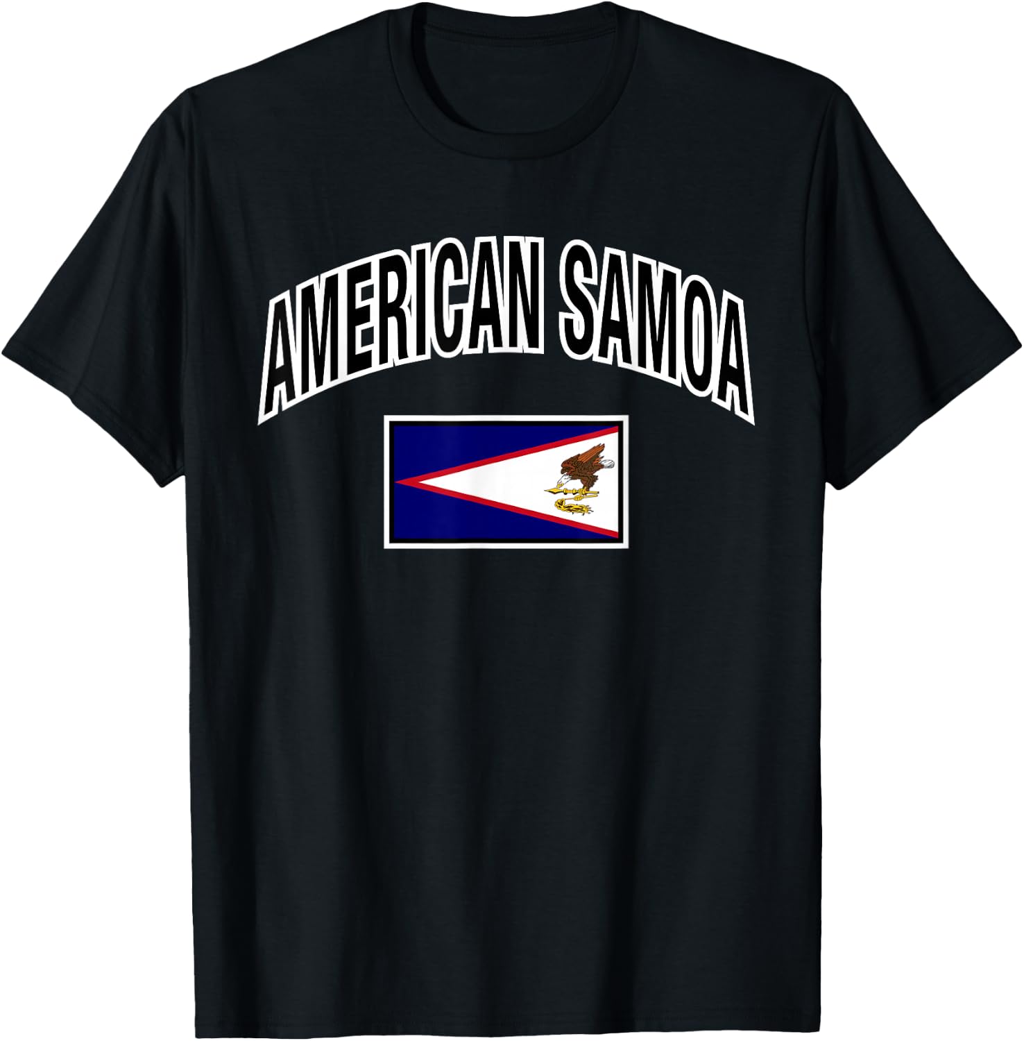 American Samoa Flag Proud American Samoan T-Shirt - T-Shirt | Black