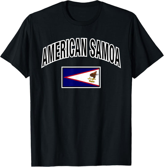 American Samoa Flag Proud American Samoan T-Shirt - T-Shirt | Black
