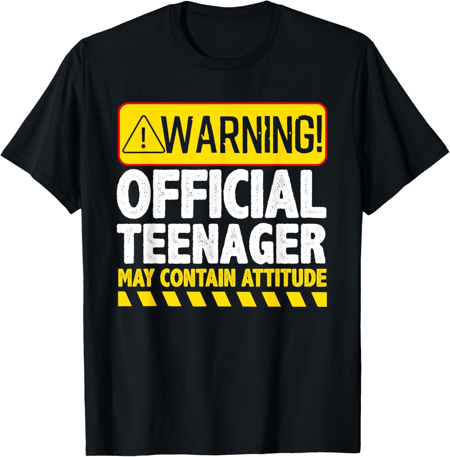Official Teenager Art For Boys Girls Teen 13 Year Old B-Day T-Shirt - T-Shirt | Black
