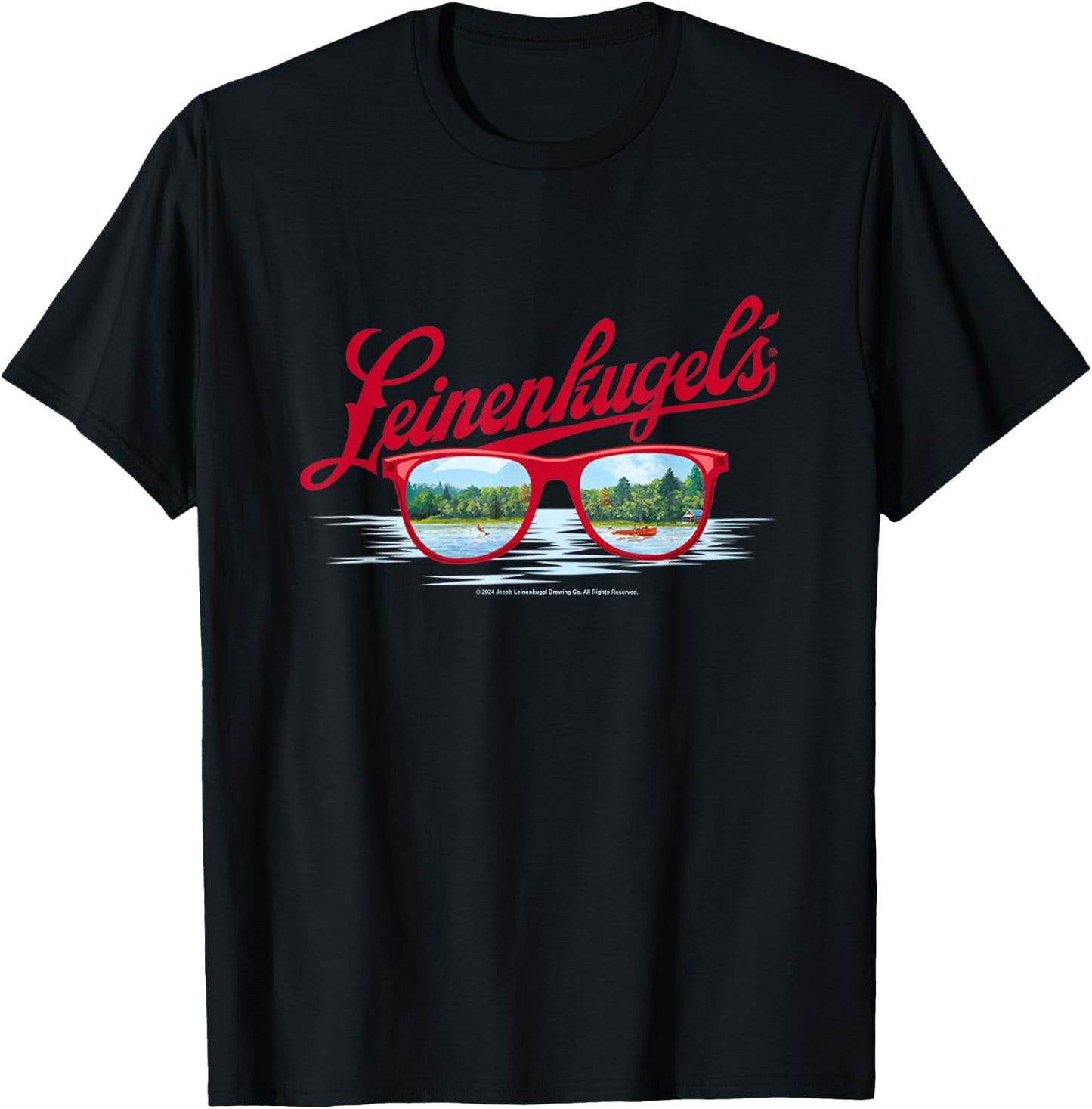 Coors Brewing Company Leinenkugel's Landscape Sunglasses T-Shirt - T-Shirt | Black