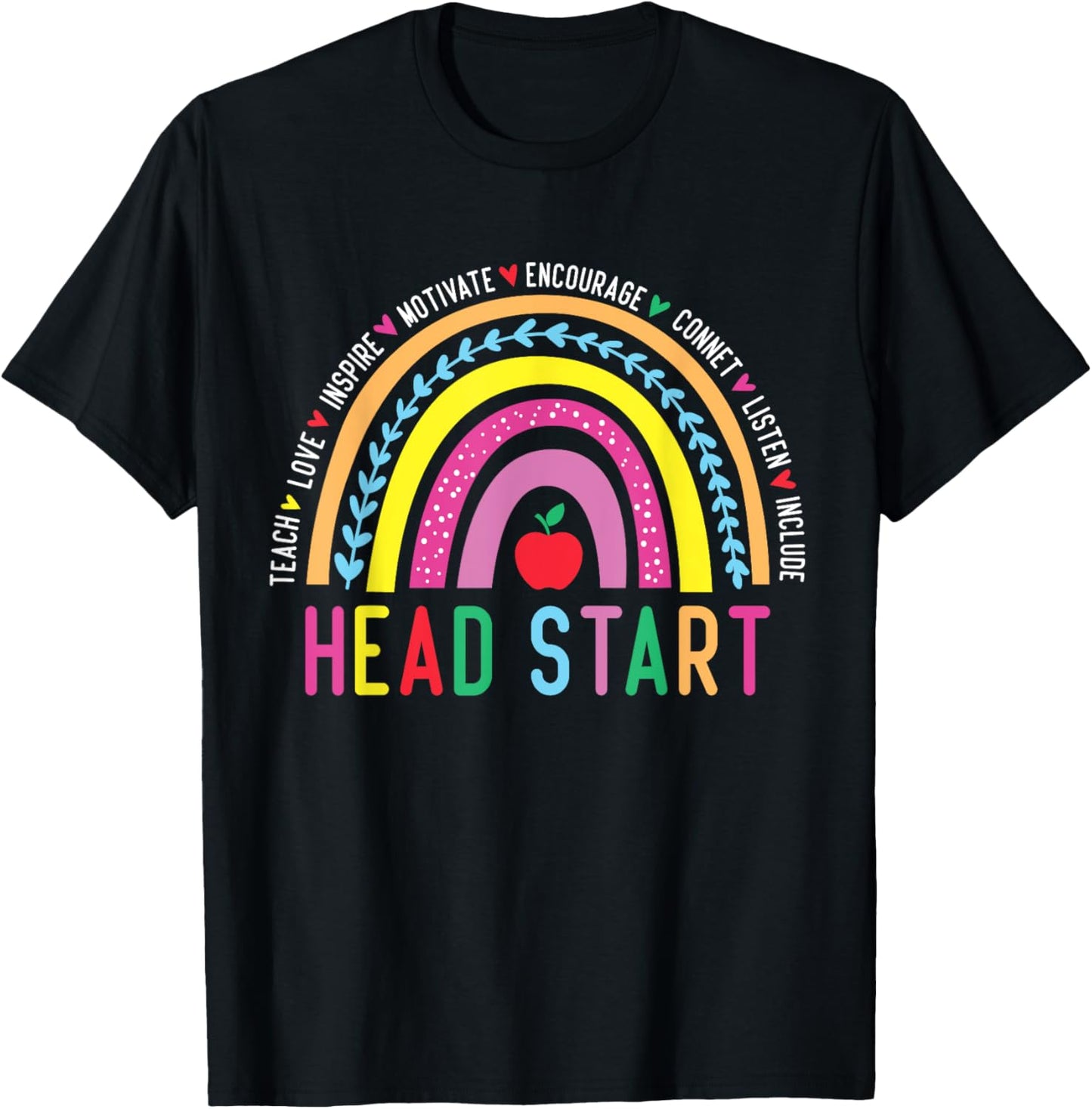 Back to School Head Start Squad Homeschool Headstart Teacher T-Shirt - T-Shirt | Black