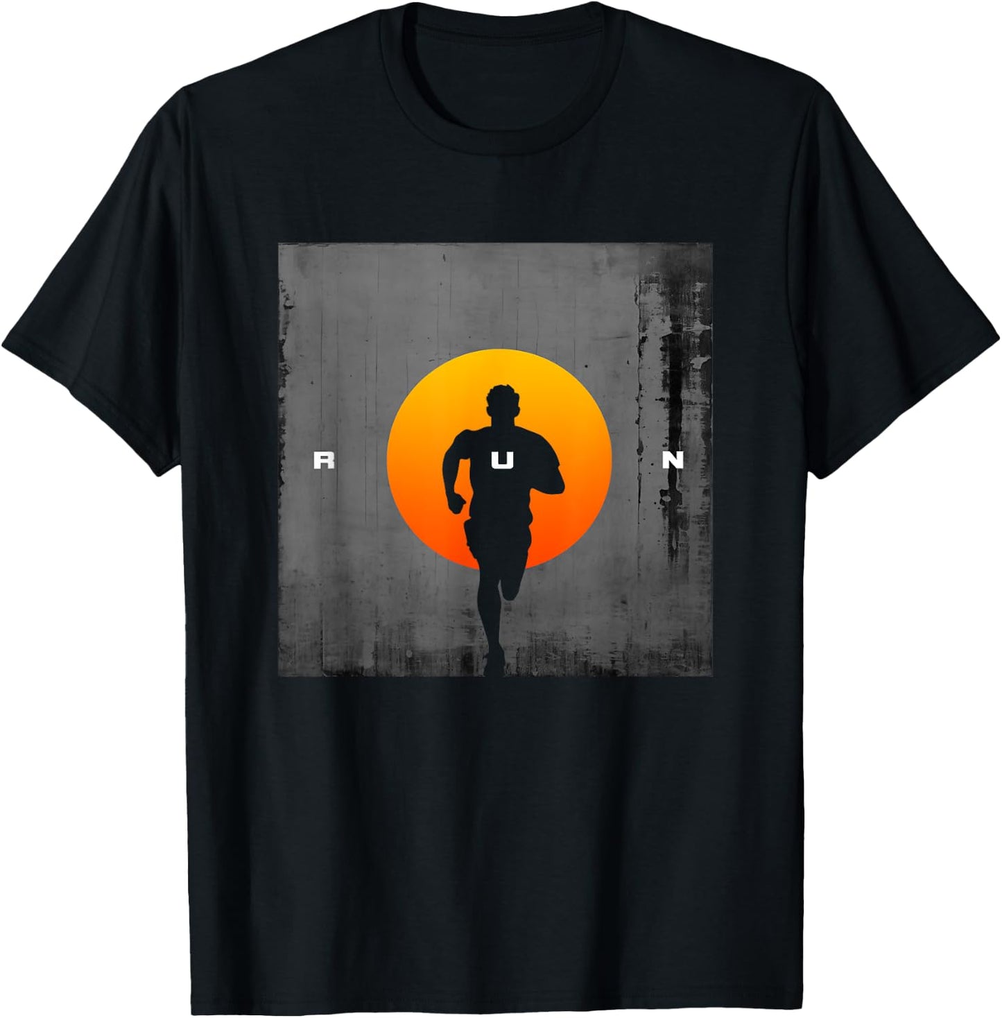 BASBO Run Runner Running , Small, Black T-Shirt - T-Shirt | Black