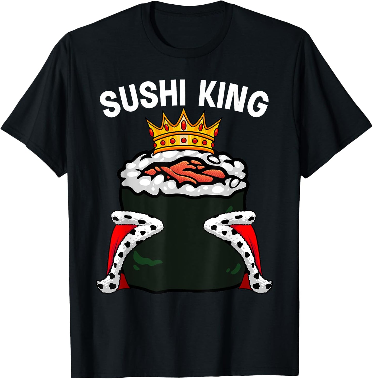Cool Sushi Art Boys Kids Japanese Food Sushi Lover T-Shirt - T-Shirt | Black