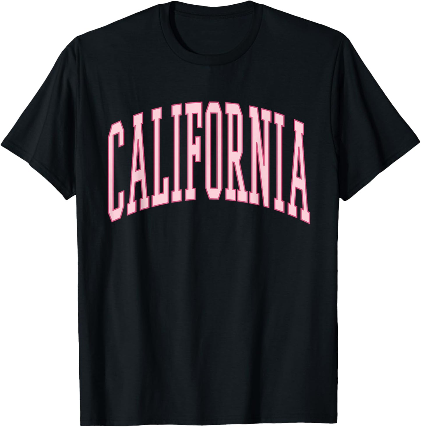 California Cute Preppy Aesthetic Tweens Teen Girls T-Shirt - T-Shirt | Black
