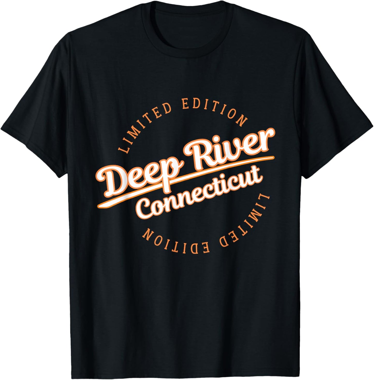 Retro Athletic Deep River CT Apparel T-Shirt - T-Shirt | Black