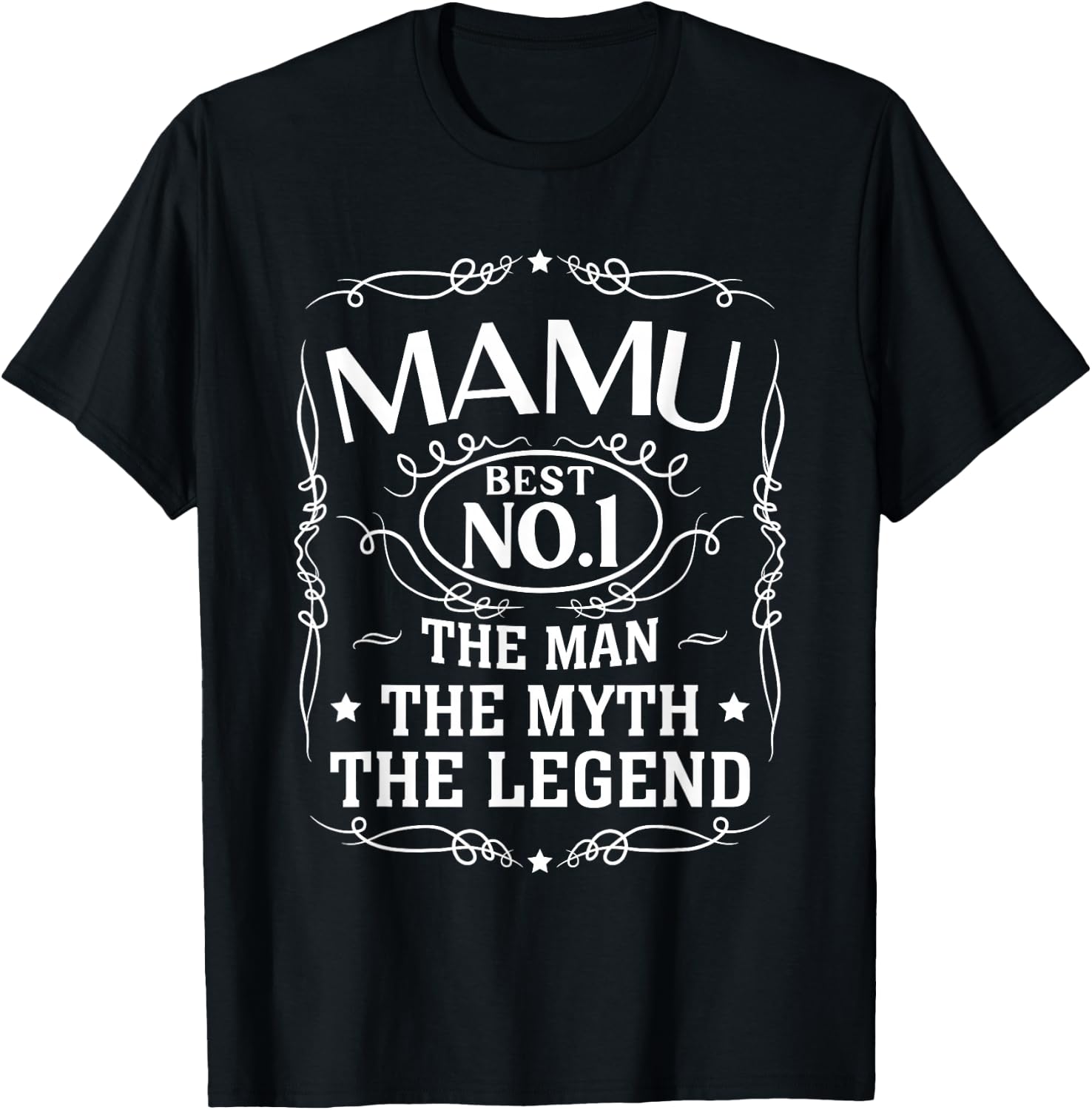 Mamu Mama Uncle The Man The Myth The Legend Men Gift T-Shirt - T-Shirt | Black