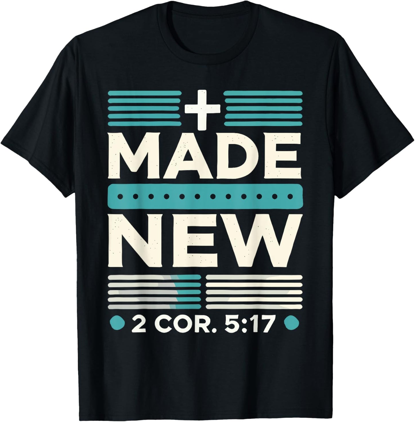 Made New Baptism Shirt Christian Shirts For Youth Baptized T-Shirt - T-Shirt | Black