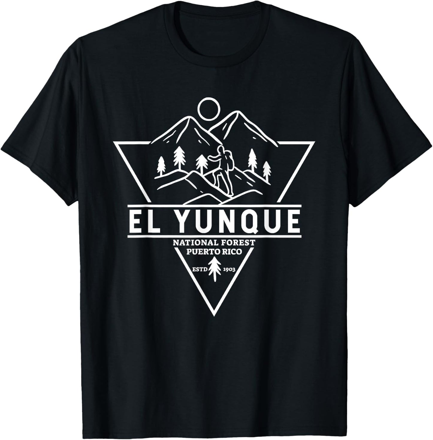 El Yunque National Forest Puerto Rico Badge T-Shirt - T-Shirt | Black
