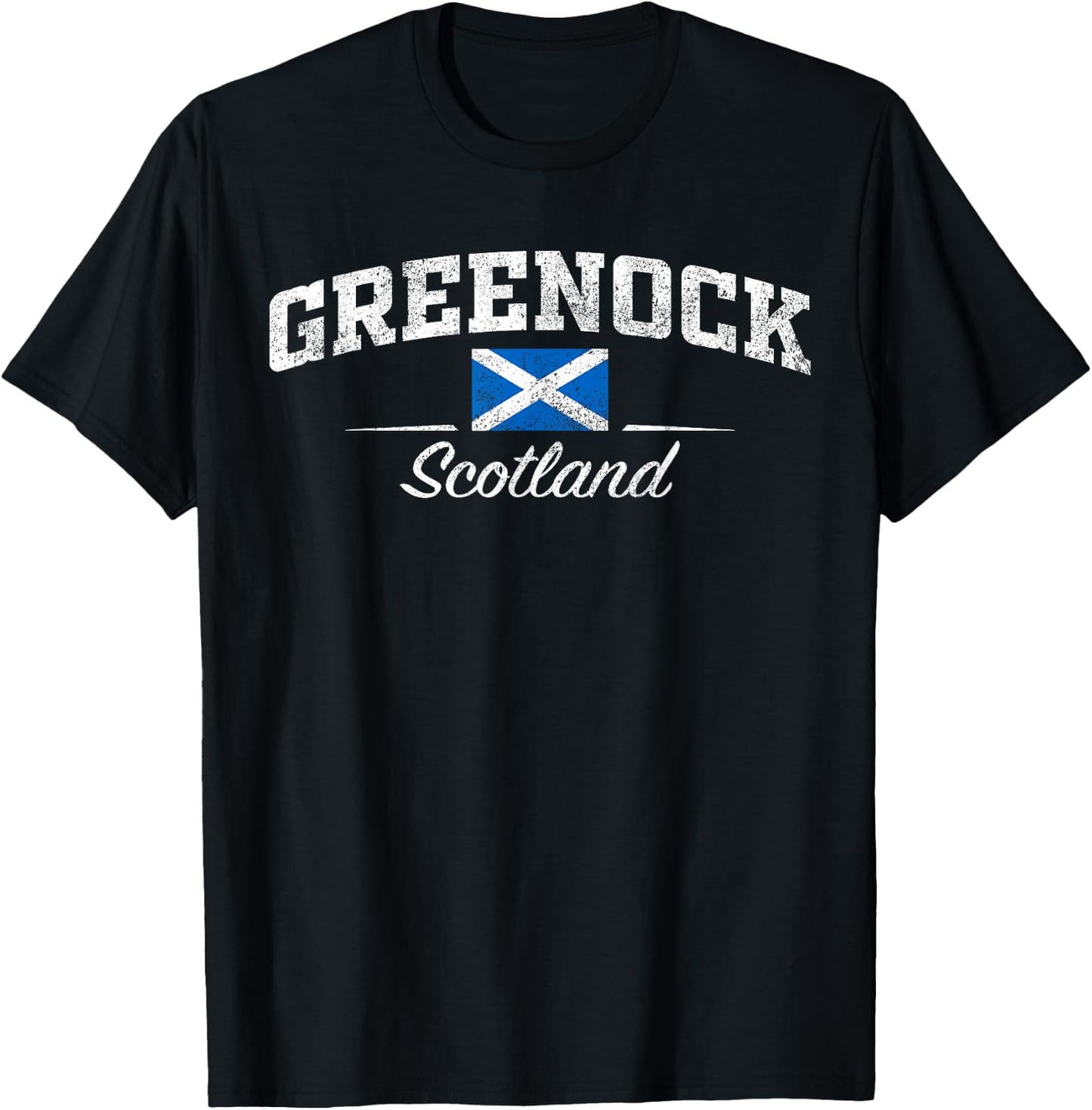 Greenock Scotland T-Shirt - T-Shirt | Black