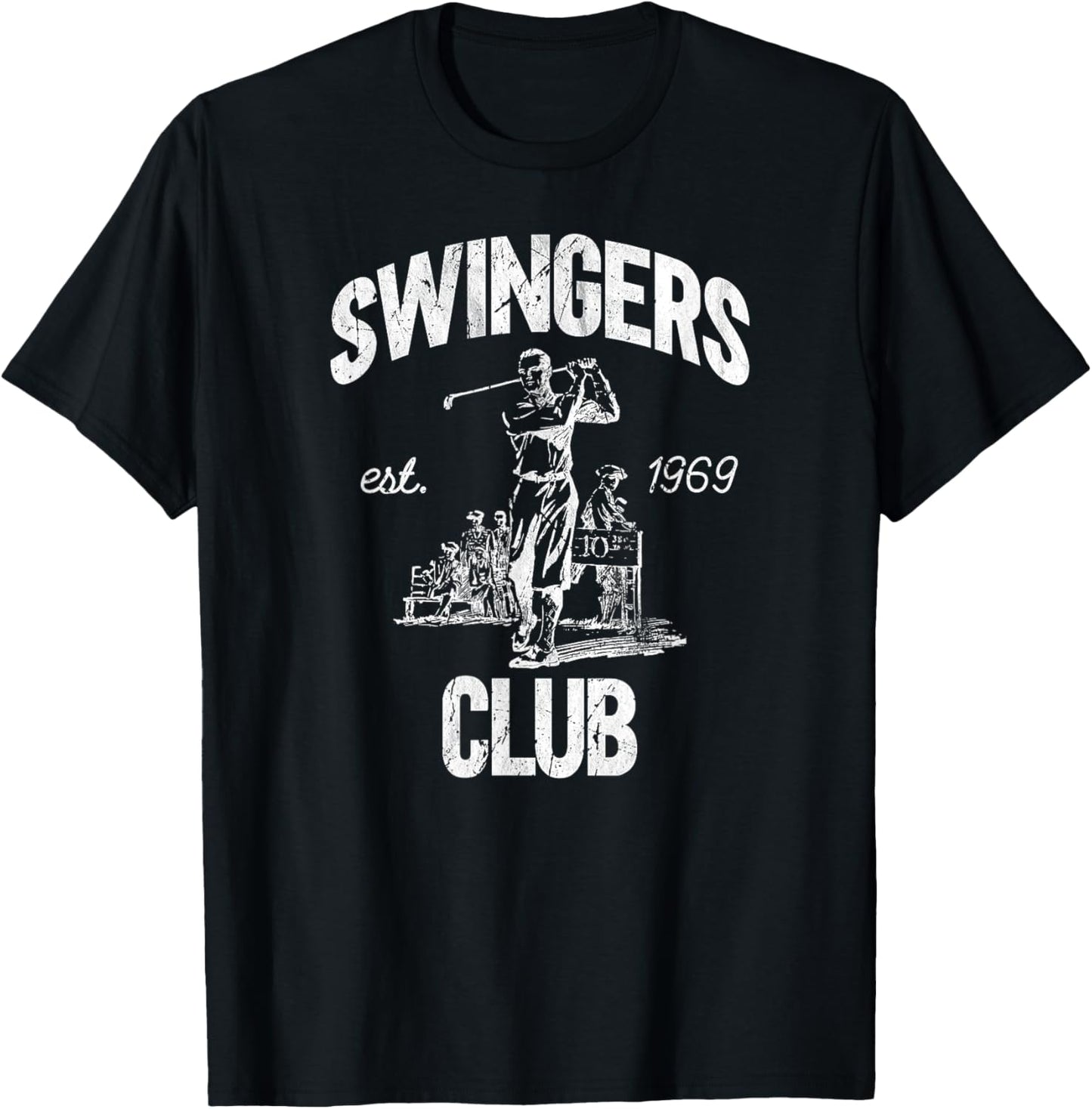 Swingers Club golf clubs funny golf Sarcastic Golfing men T-Shirt - T-Shirt | Black