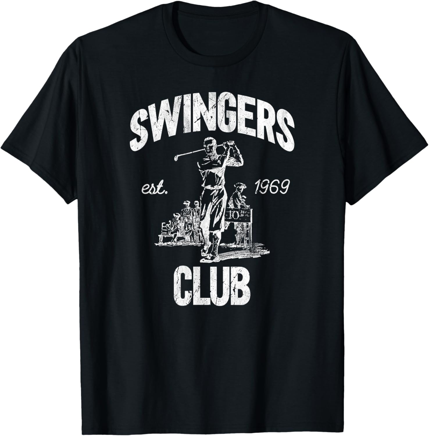 Swingers Club golf clubs funny golf Sarcastic Golfing men T-Shirt - T-Shirt | Black