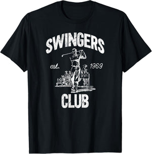 Swingers Club golf clubs funny golf Sarcastic Golfing men T-Shirt - T-Shirt | Black