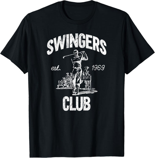 Swingers Club golf clubs funny golf Sarcastic Golfing men T-Shirt - T-Shirt | Black