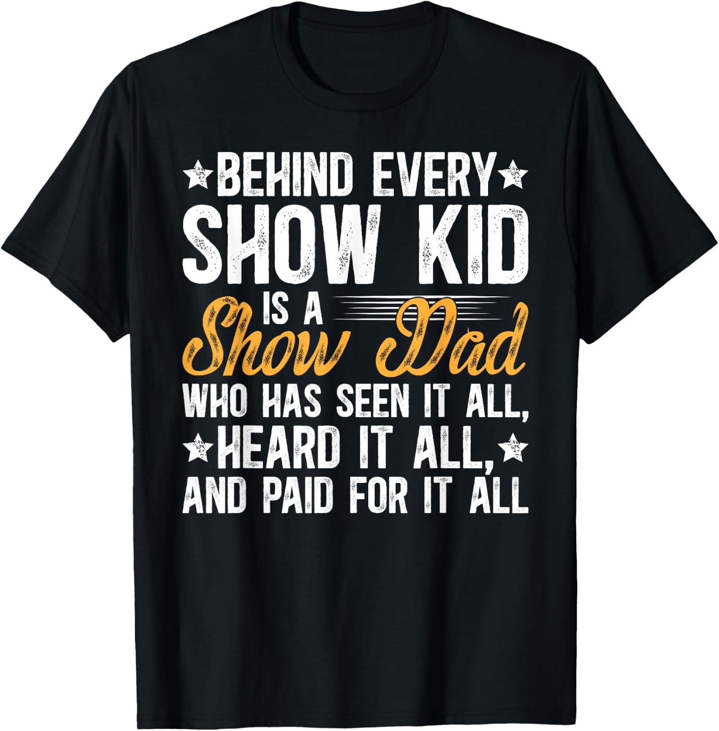 Funny Livestock Show Dad Funny Livestock Show Father T-Shirt - T-Shirt | Black