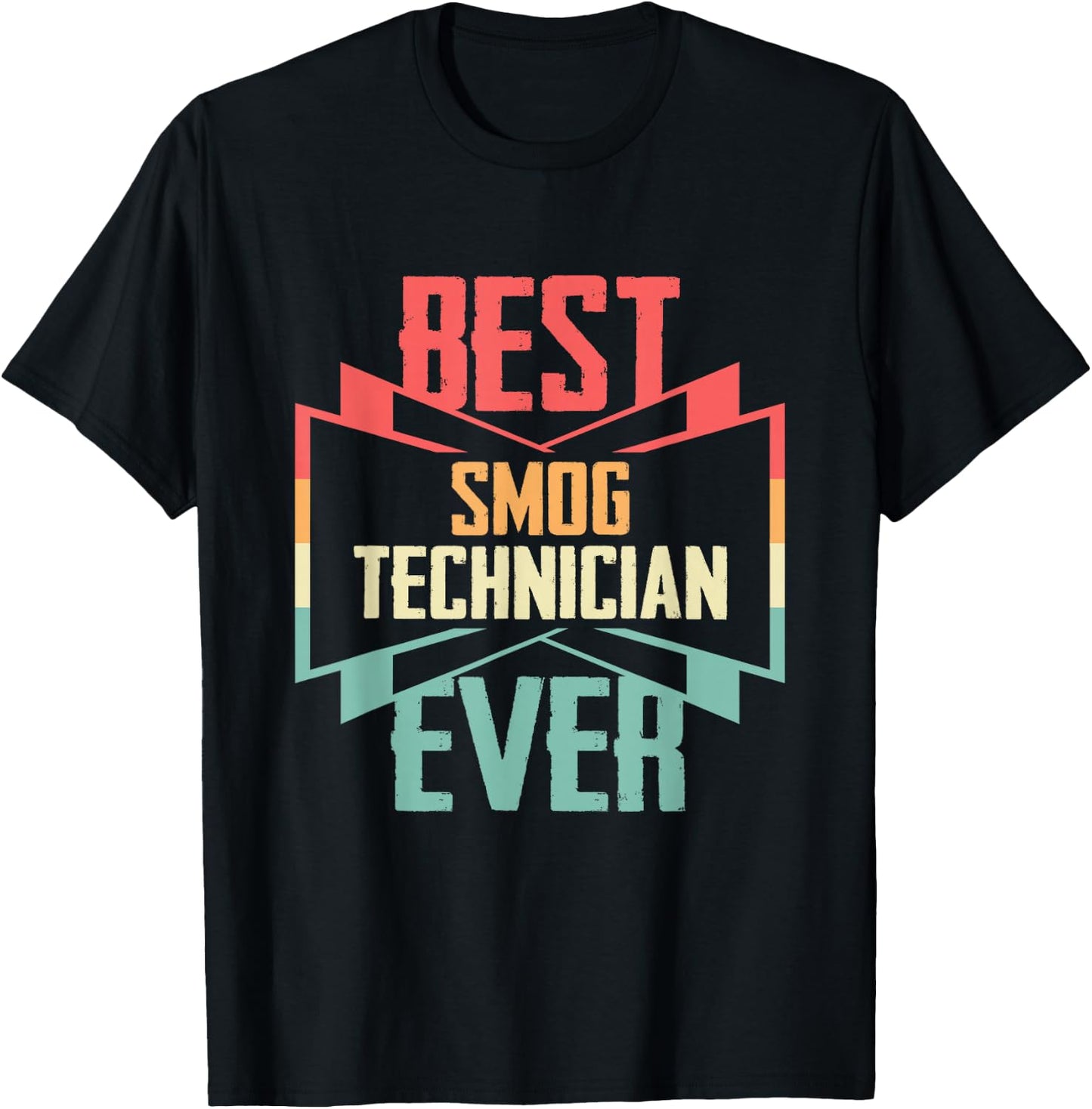 Vintage Best Smog Technician Ever T-Shirt - T-Shirt | Black