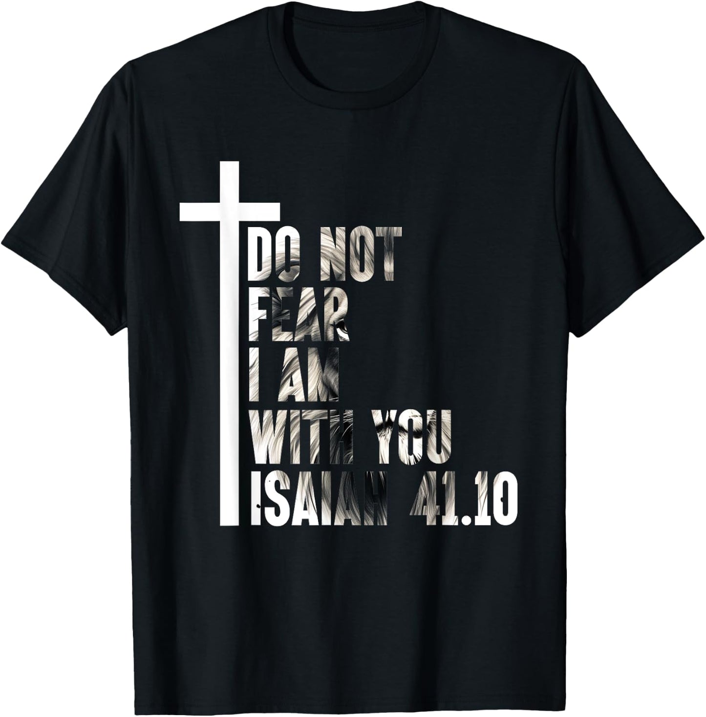 Christian Bible Verse Lion Of Judah Jesus God , Small, Black T-Shirt - T-Shirt | Black