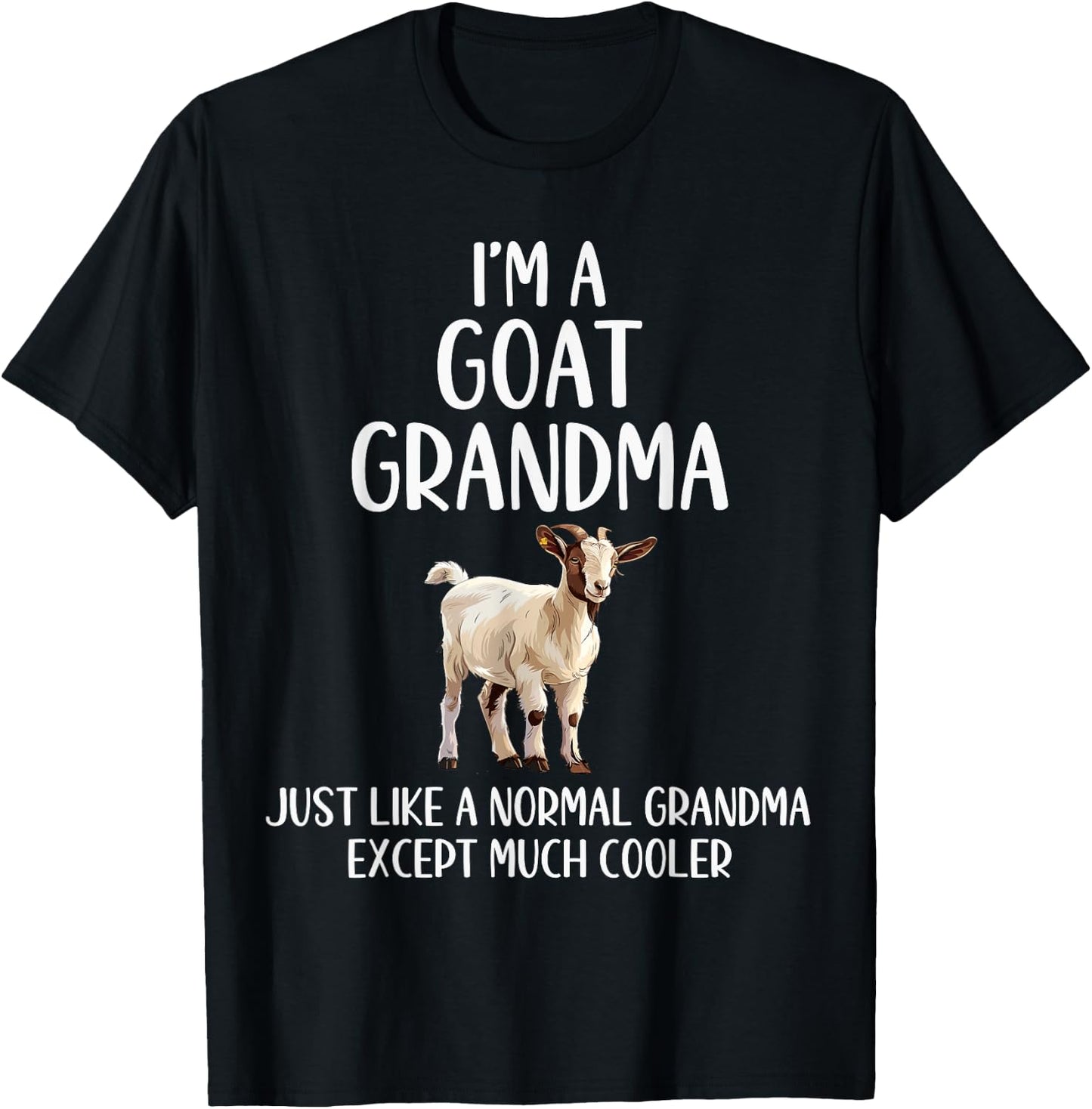 Goat Grandma Definition Animals Lover Farmer Mothers Day T-Shirt - T-Shirt | Black