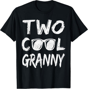Granny Of The Birthday Boy Two Cool 2nd Bday Family Matching T-Shirt - T-Shirt | Black