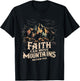 Faith Can Move Mountains Shirt Christian Men Women Kids T-Shirt - T-Shirt | Black