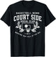 Basketball Moms Court Side Social Club T-Shirt - T-Shirt | Black