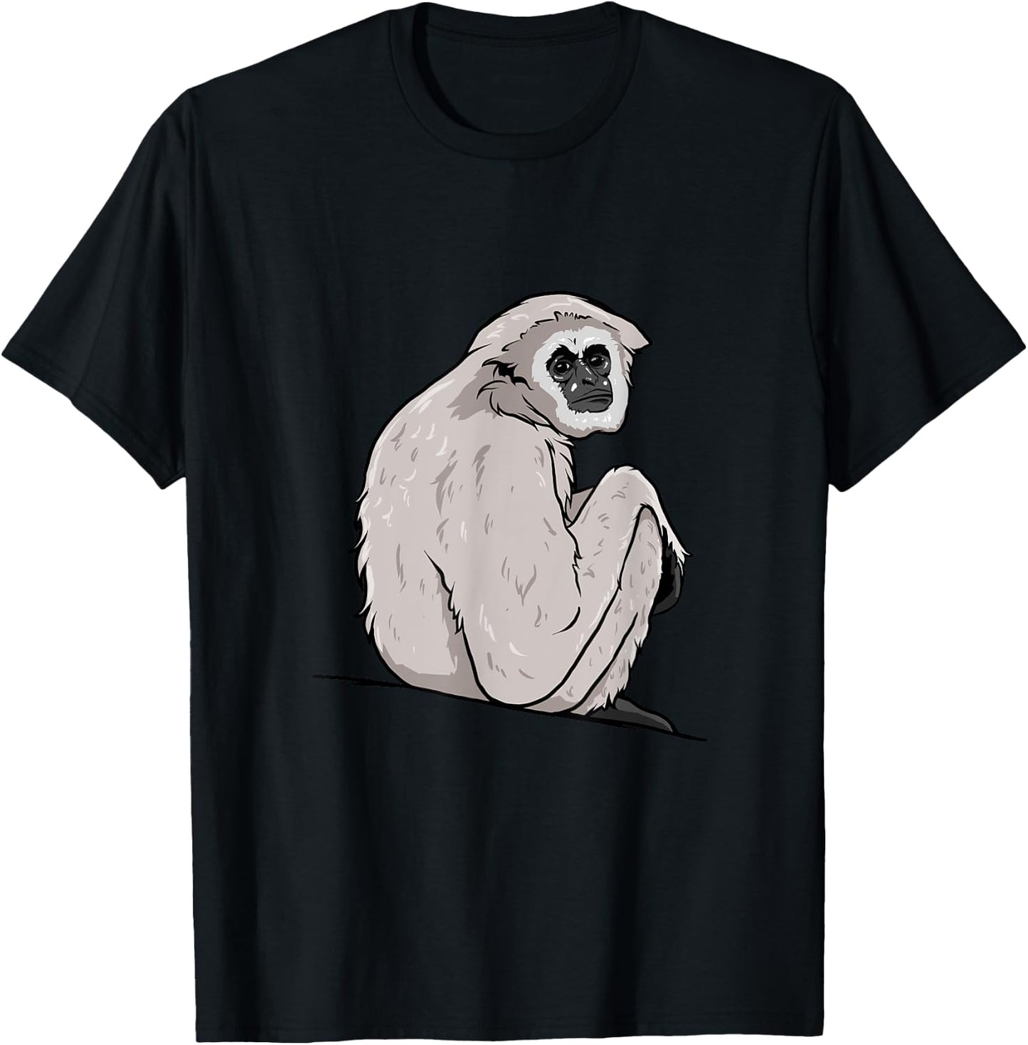 Gibbon Monkey T-Shirt - T-Shirt | Black