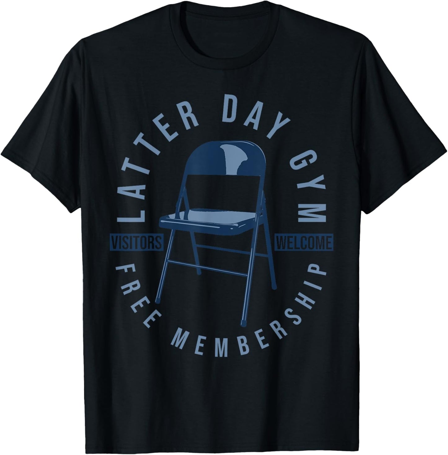 Latter-Day Gym Missionary LDS Church Funny Mormon T-Shirt - T-Shirt | Black