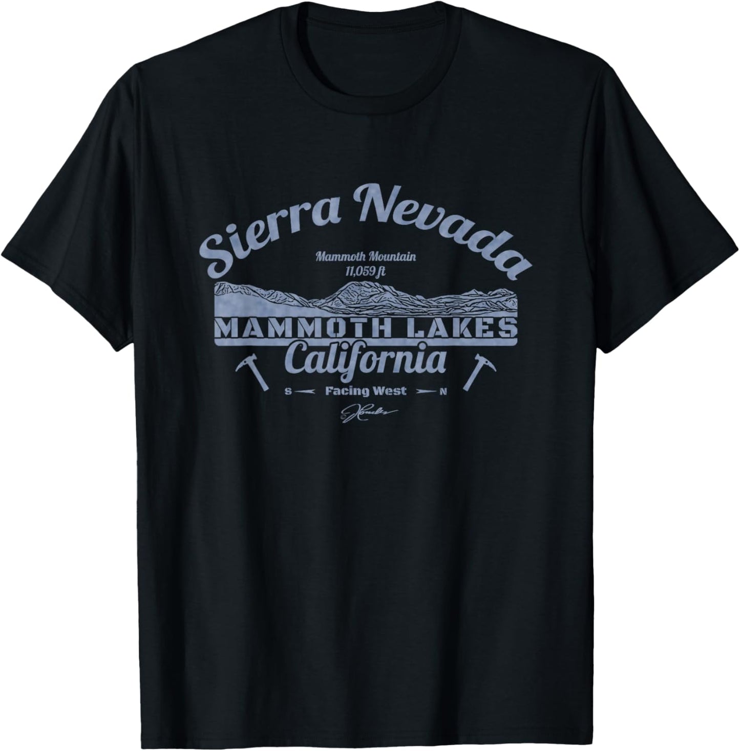 JCombs: Mammoth Lakes, CA with Mammoth Mountain T-Shirt - T-Shirt | Black