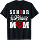 Senior Band Mom 2025 Marching Band Parent Class of 2025 T-Shirt - T-Shirt | Black