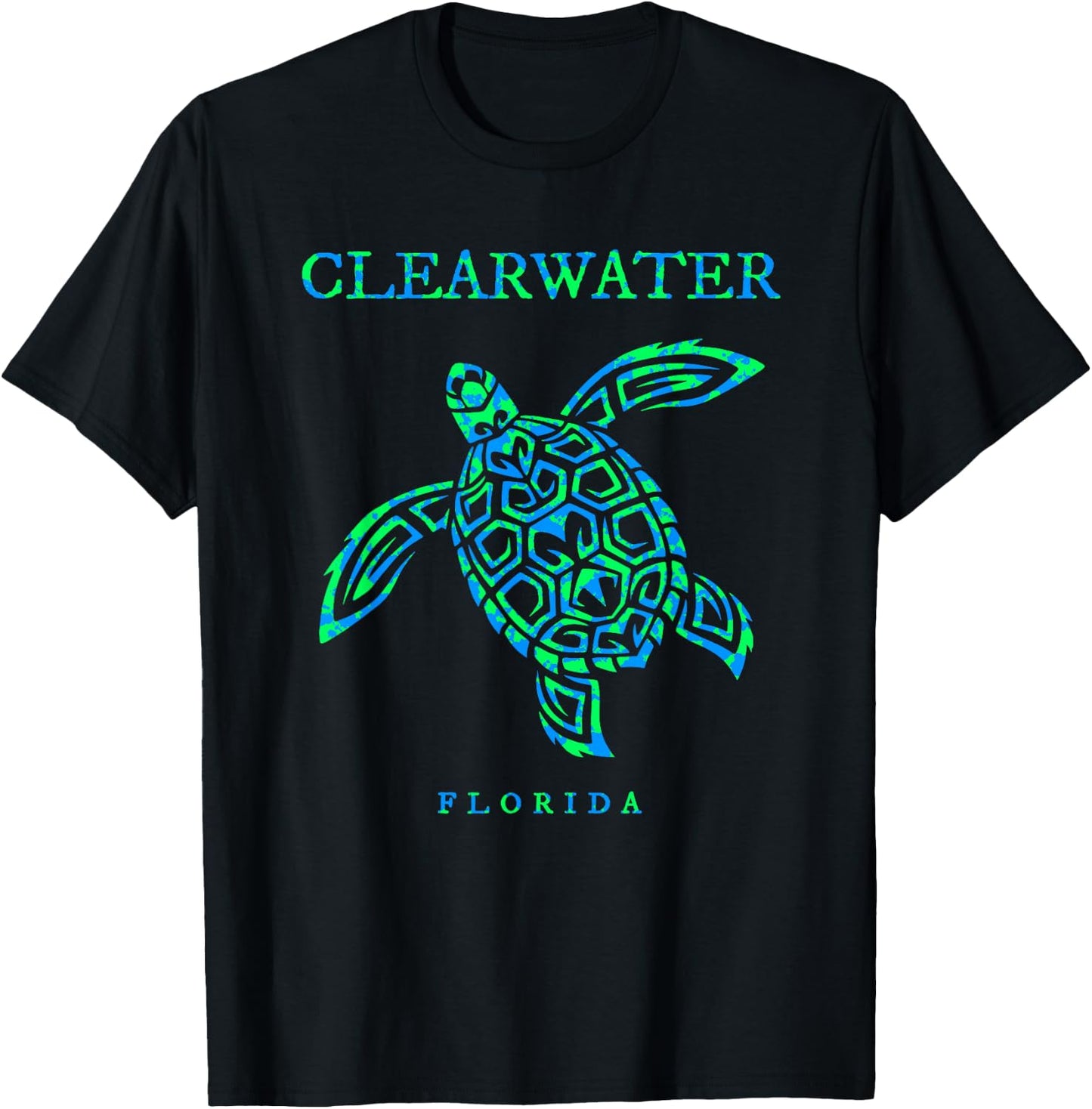 Clearwater Florida Sea Turtle Boys Girls Toddler T-Shirt - T-Shirt | Black