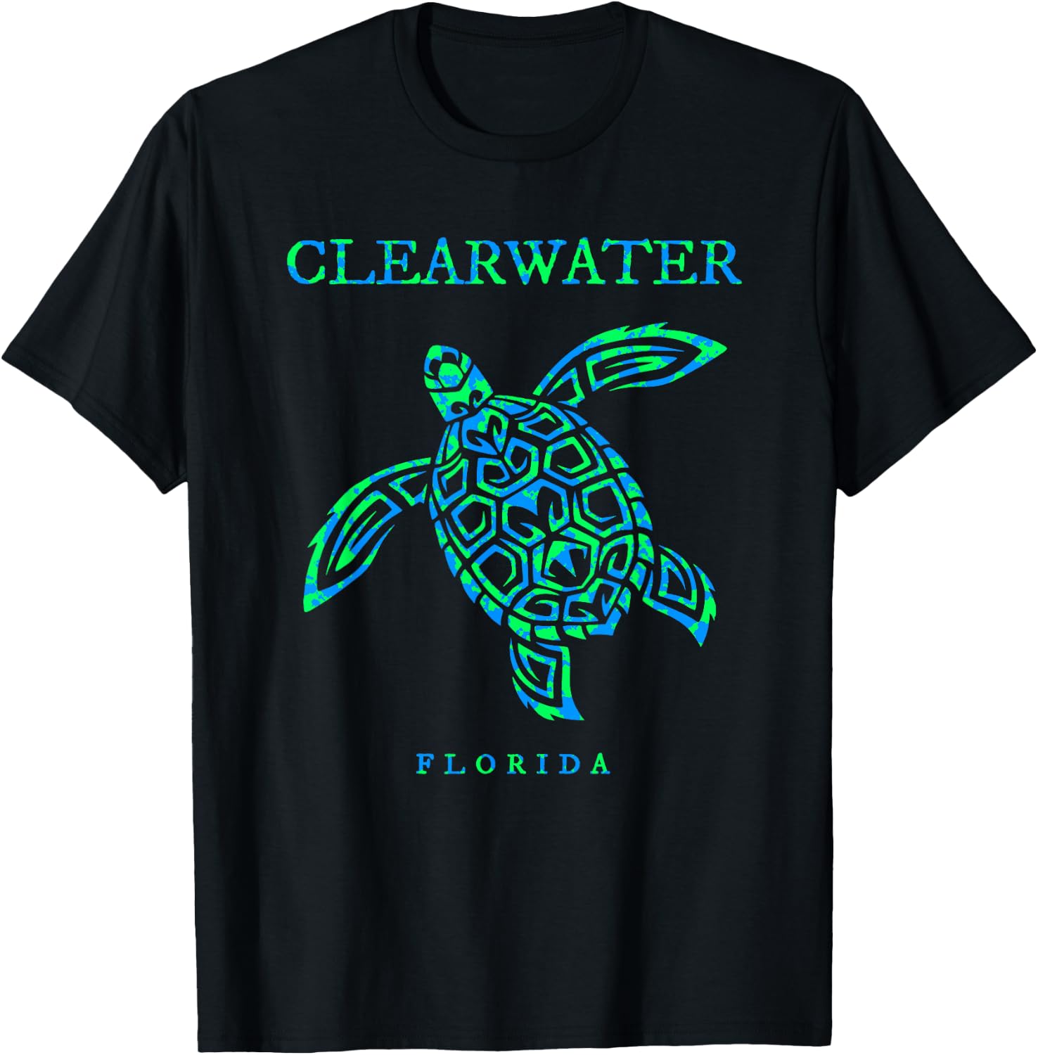 Clearwater Florida Sea Turtle Boys Girls Toddler T-Shirt - T-Shirt | Black