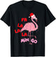 Fa La La La Mingo - Cute Flamingo Christmas Xmas T-Shirt - T-Shirt | Black