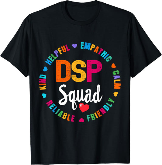 DSP Direct Support Staff Squad Week Appreciation Day T-Shirt - T-Shirt | Black