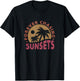 Retro Vintage Forever Chasing Sunsets Summer Vacation Women T-Shirt - T-Shirt | Black