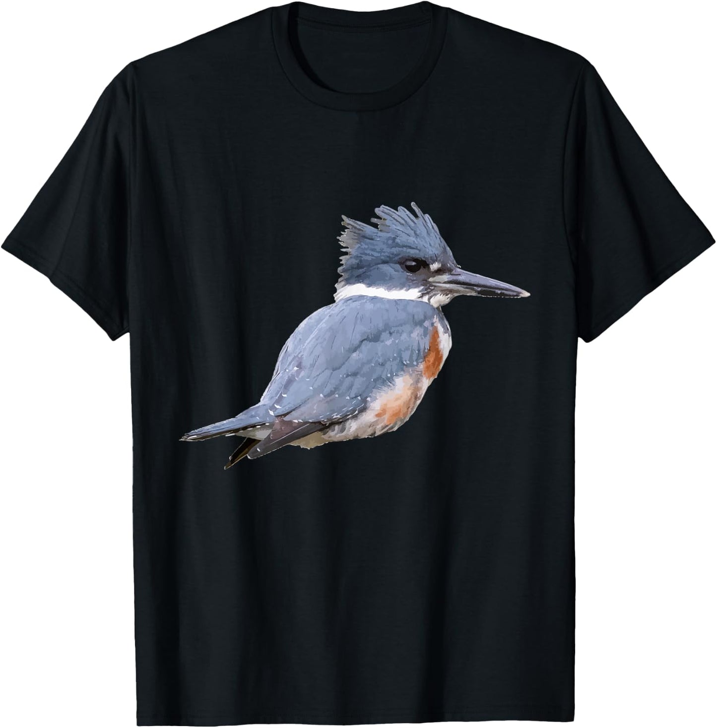 Belted Kingfisher Graphic T-Shirt - T-Shirt | Black