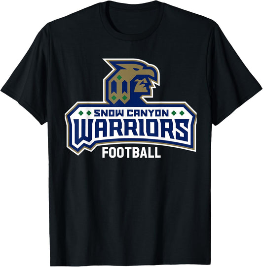 Snow Canyon High School Warriors Football T-Shirt - T-Shirt | Black