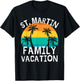 St. Martin Family Vacation Trip Men Women Kids Matching T-Shirt - T-Shirt | Black
