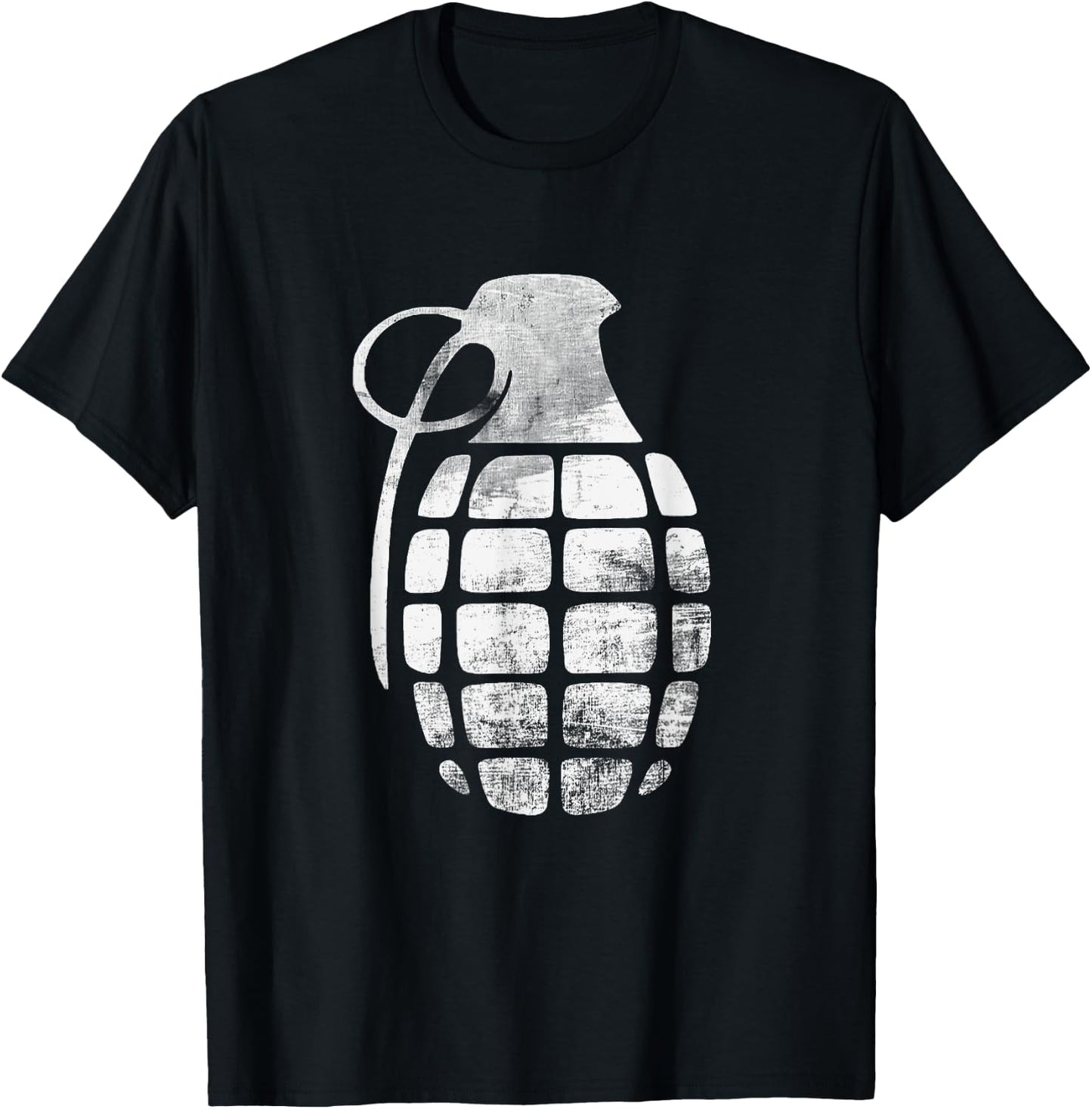 RETRO GRENADE BOMB - army war explosive T-Shirt - T-Shirt | Black