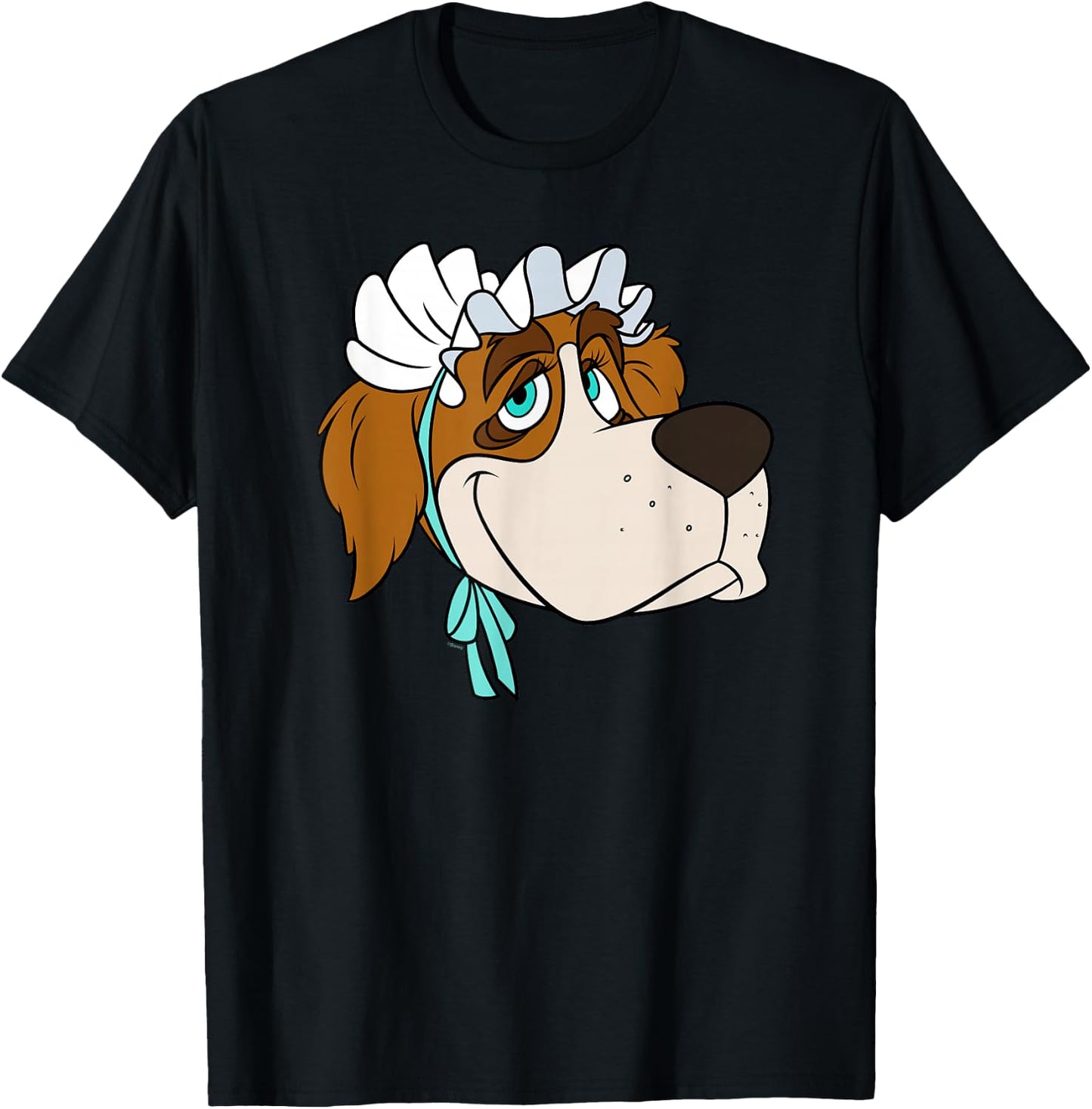 Disney Peter Pan Nana St. Bernard Dog Big Face Costume T-Shirt - T-Shirt | Black