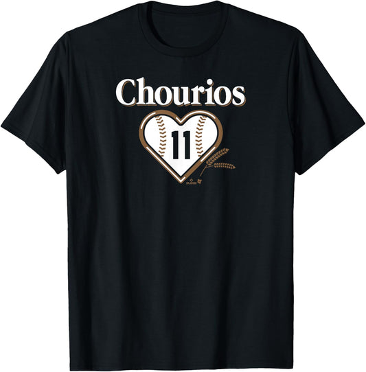 BreakingT - Jackson Chourio Chourios Milwaukee Baseball - Blue, Small, , Short Sleeve, Classic Fit, Polyester, Baseball Fans, Milwaukee Fans T-Shirt - T-Shirt | Black