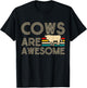 Cows Are Awesome T-Shirt - T-Shirt | Black